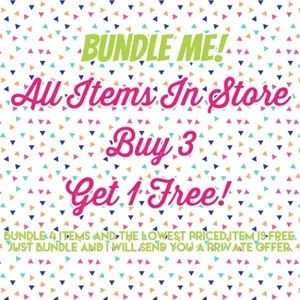 Bundle 4 items and the lowest price item is free!